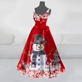 thumbnail image 2 of Wyzesi Robes pour Femmes Décontractées Hiver Robe Décontractée de Vacances pour Femmes Imprimée à Manches Courtes Robe Maxi d'Automne pour Femmes, 2 of 3