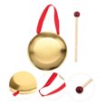 thumbnail image 4 of HONMEET 1 Set Small Round Metal Gong with Mallet for Children and Friends Percussion Bell Kit and Home Use, 4 of 7