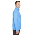 thumbnail image 2 of UC792 UltraClub Men's Coastal Fleece Quarter-Zip Columbia Blue Heather 4XL, 2 of 3