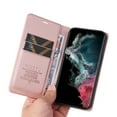 thumbnail image 5 of Wallet Case for Samsung Galaxy S23 Ultra, Business Style PU Leather Magnetic Adsorption Flip Folio Cover with Kickstand Card Slots Cash Holder Soft Silicone Shockproof Protective Case,Rosegold, 5 of 9