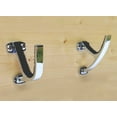 thumbnail image 3 of FULLBOW Gun Rack for Wall, Brass Gun Hook, Rifle Hanger Wall Mount, Hang Most of Firearms on Gun Wall, Silver, 1 Pair, 3 of 4
