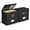 Black, variant on 2 Pack File Organizer Boxes with Lids, File Box with Mesh Pockets, Document Organizer Box for File Folders Letter Size, Zippers Filing Box for Home, Office, School (Green, Without Folders)