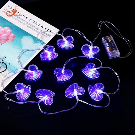Tupukom Gifts for Women Wife Daughter Mother s Day Multicolor Heart 10 LED Decorative String Lights