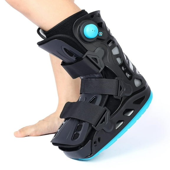 Inflatable Walking Boot, Air Cam Walker Fracture Boot, Short Walker Brace Walking Boot Orthopaedic Boot for Sprained Ankle, Foot Pain Recovery, Stress Fracture, Broken Foot, Achilles Tendonitis (XL)