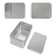 thumbnail image 2 of Mini contenedor portátil de hojalata rectangular para guardar hojas de té y dulces, ideal para el hogar - 13 x 8 x 6 cm (plateado), 2 of 5