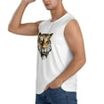 thumbnail image 3 of PAYOHTO Men's Sleeveless Shirts Gym Tank Top with Tiger Head with Creative Design, 3 of 8
