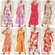 thumbnail image 4 of Vestido de mujer con volantes, estampado floral, corbata, cintura, vestido imperio, cuello en V, Romacci Vestido de mujer, 4 of 7