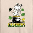 thumbnail image 3 of Peanuts - Lucky - Women's Lightweight French Terry Long Sleeve Shirt, 3 of 6