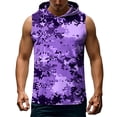 thumbnail image 6 of Men's Workout Hooded Tank Tops Sleeveless Gym Training Hoodies Bodybuilding Muscle Cut Off T Shirt Camo Printed, 6 of 6