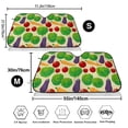 thumbnail image 3 of Fotbe Vegetable Car Windshield Sunshade | Sun Visor Protector Front Window Shade, Keeps Out UV Rays, Keeps Your Vehicle Cool-Small, 3 of 7