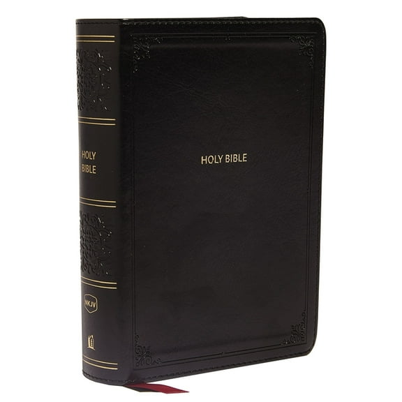 Nkjv, Reference Bible, Compact, Leathersoft, Black, Red Letter Edition, Comfort Print: Holy Bible, New King James Versio, (Hardcover)
