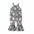 thumbnail image 1 of Ropa Para Niñas Pequeñas, Mono Para Niños Pequeños, Mono Con Estampado De Conejo De Pascua, Monos Con Estampado De Dibujos Animados, Mono Con Tirantes, Pantalones Verdes Odeerbi LM103-7214, 1 of 8