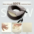 thumbnail image 4 of THXSILK Silk Neck Pillow for Traveling, 19 Momme Real Silk Travel Pillow for Pain Relief Sleeping, 100% Mulberry Silk Airplane Pillow, Anti Wrinkle Travel Pillow, 4 of 7