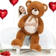 thumbnail image 1 of Peluche Morismos, oso de peluche gigante, 130 cm, color marrón, 1 of 9