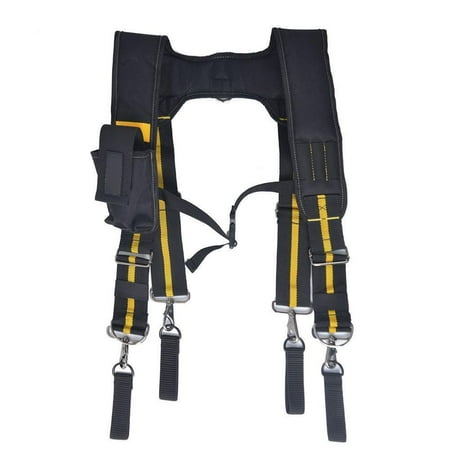 

Adjustable Padded Heavy Duty Work Tool Belt Braces Pouch For Tools H2E4