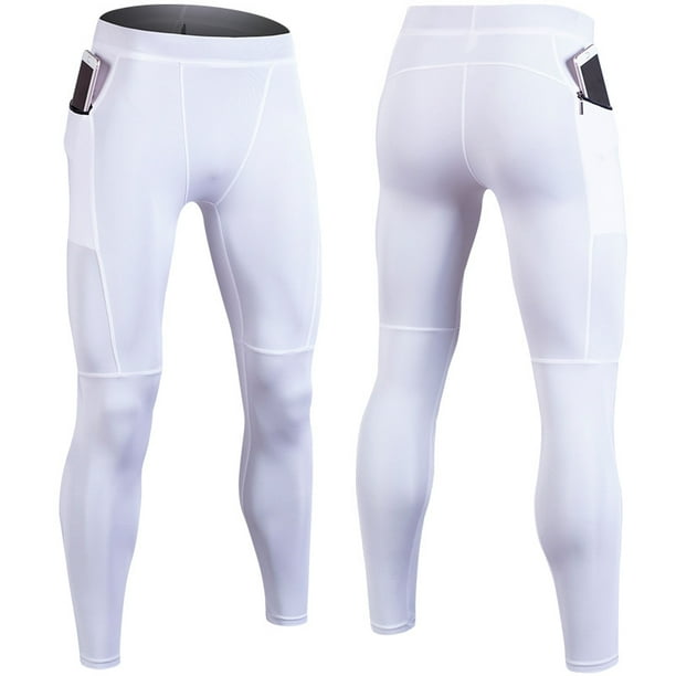 Pantalones de fitness para hombre, de secado rápido, negros, mallas deportivas para entrenamiento, running, yoga, mallas de verano