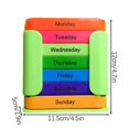 thumbnail image 5 of Stackable Daily Medicine Organiser Multi Compartments Medicine Holder Box for Travel, 5 of 5