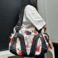 thumbnail image 4 of Bolso de mano de retazos de chica sexy Y2K de moda para mujer, bolso de mensajero de hombro desgastado lavado de gran capacidad, 4 of 4