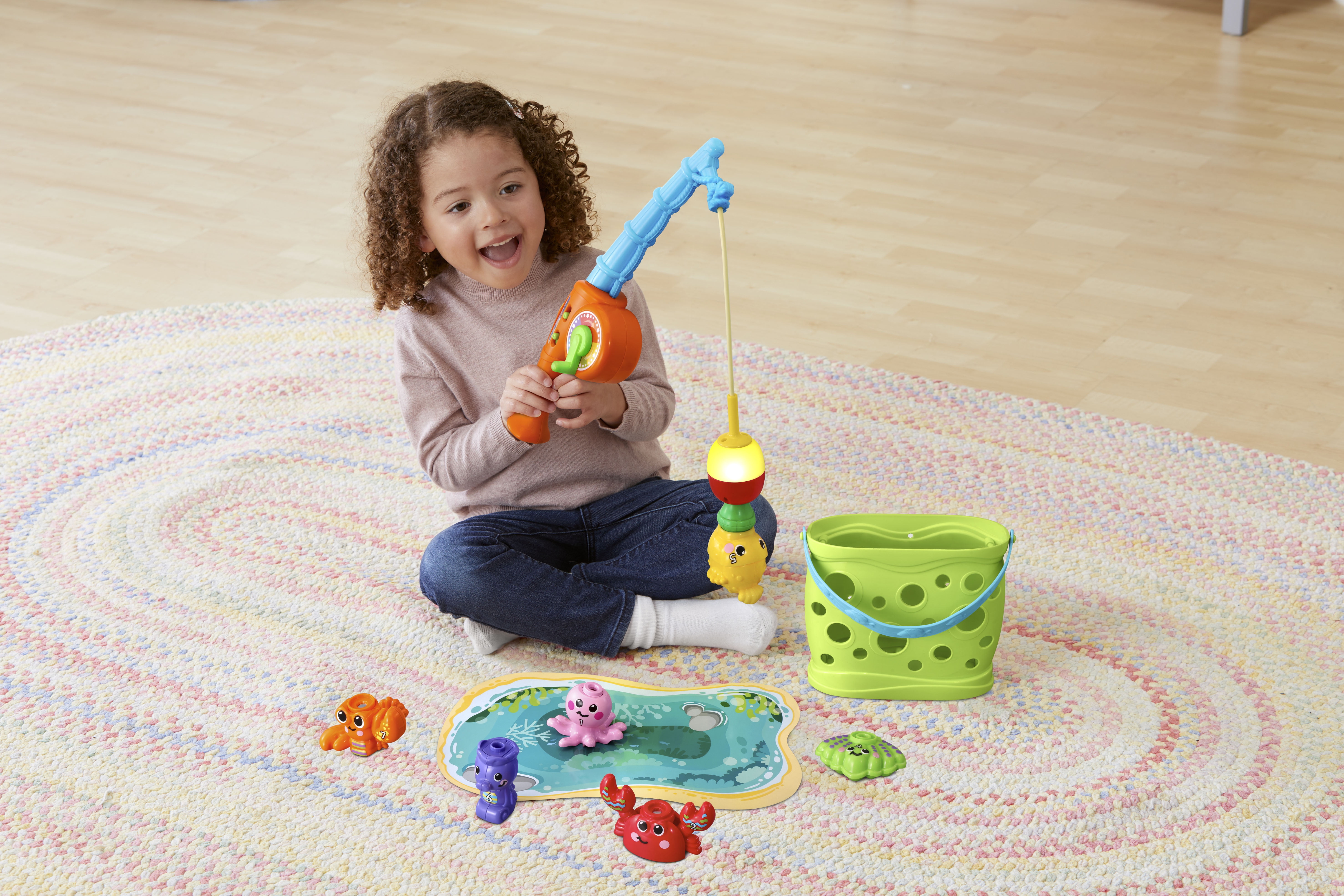 VTech® Jiggle & Giggle Fishing Set™ Learning Toy with 7 Sea Creatures 