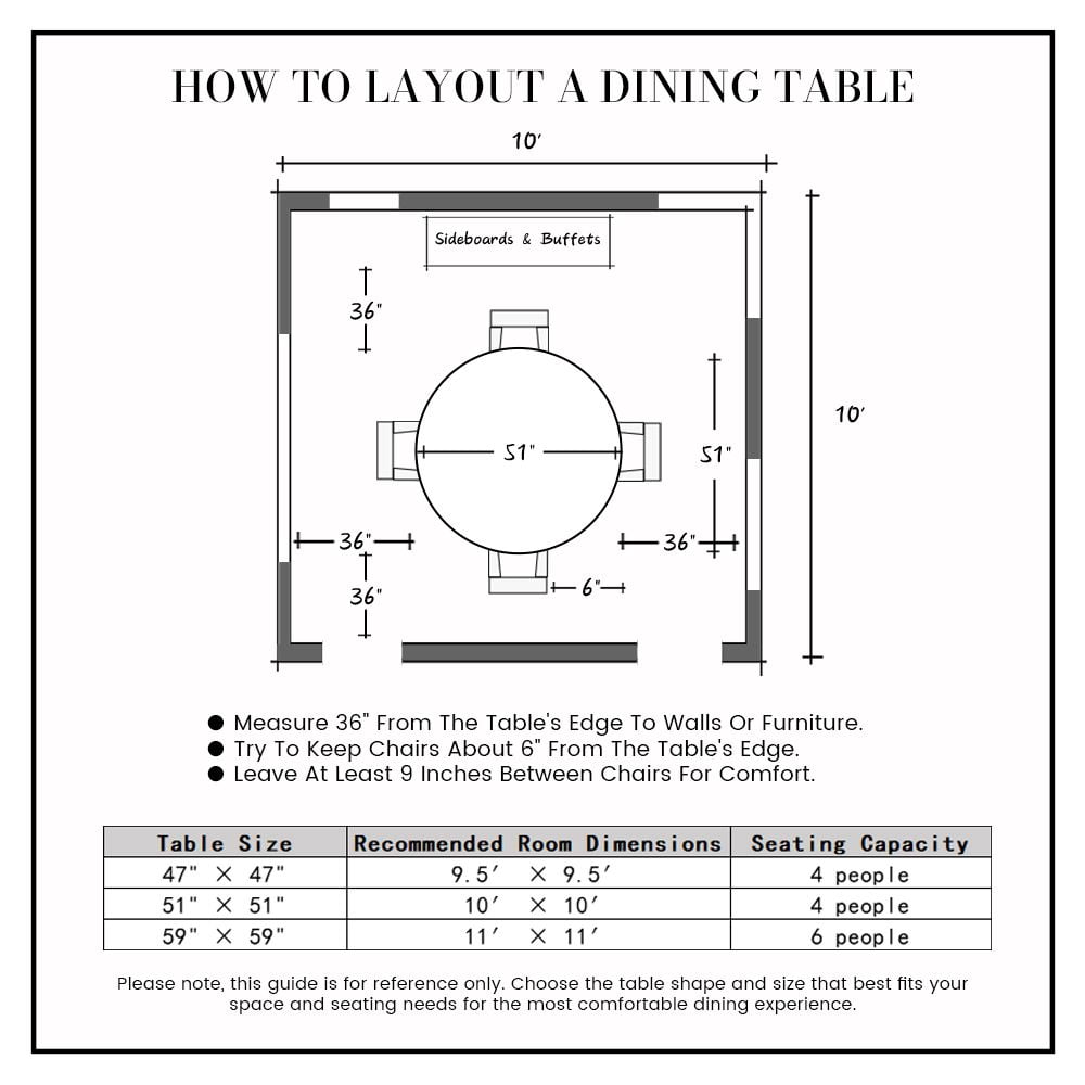 Hobart - Round Tempered Glass Dining Table