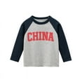 thumbnail image 2 of Bellafa 2-Pack Baby Boys T-shirt Toddler Boys Letter Print Long Sleeve Crewneck Tee Shirts Tops Tee Clothes For Children 1-9 Years, 2 of 6