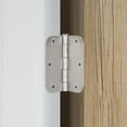 Hyper Tough New Hardware 3-1 2 In. Round Corner Hinge, Steel With Satin 