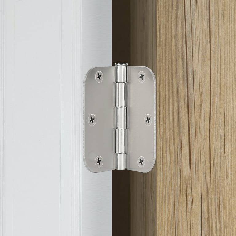 Hyper Tough New Hardware 3-1/2 in. Round Corner Hinge, Steel