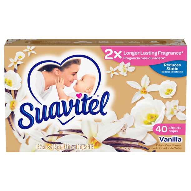 Suavitel Complete Dryer Sheets, Heavenly Vanilla 40 count
