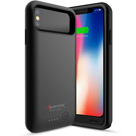 iPhone X Battery Case, Alpatronix BX10 5.8-inch 4000mAh Slim Rechargeable Extended Protective Portable Backup Charger Case for iPhone X Juice Bank Power Pack [Apple Certified Chip; iOS 11+] -