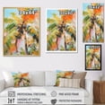 thumbnail image 4 of Designart "A Single Palm Tree VII" Floral Floater Framed Wall Decor, 4 of 7