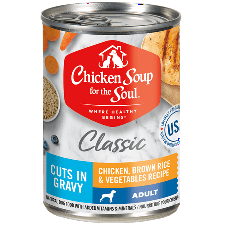 UPC: 0819239014081 | Chicken Soup for the Soul Chicken Br Rice & Vegetable in Gravy Adult Wet Dog Food(12×13.00oz. Case)