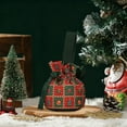 thumbnail image 5 of Luoshdecor Christmas Drawstring Gift Bags,7.9 in Vintage Holiday Candy Xmas Gift Bags,Linen HandBags for Xmas Presents Home Party, 5 of 6