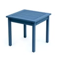 thumbnail image 3 of JONATHAN Y Archer 18.9" Modern Classic Square Slatted Solid Acacia Wood Indoor/Outdoor Adirondack Side Table, Nautical Blue, END6000N, 3 of 5