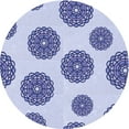thumbnail image 1 of Ahgly Company Machine Washable Indoor Round Transitional Heavenly Blue Area Rugs, 7' Round, 1 of 7