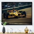 thumbnail image 1 of Designart Racing Oversized framed wall art decor, Racing framed wall Art, Rush of Formula Car at Speedway I , Yellow Modern black framed wall art, 40x30 inches black frame, 1 of 5