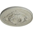 thumbnail image 3 of Ekena Millwork 13 3/4"OD x 1"P Monique Ceiling Medallion (Fits Canopies up to 3 3/4"), Hand-Painted Pot of Cream Crackle, 3 of 6