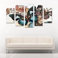 thumbnail image 2 of Cuadro Decorativo Mariposas Azules Y Orquídeas Juego De 5 Piezas 150x80cm Ideal Para Sala Oficina Decoración Moderna, 2 of 5