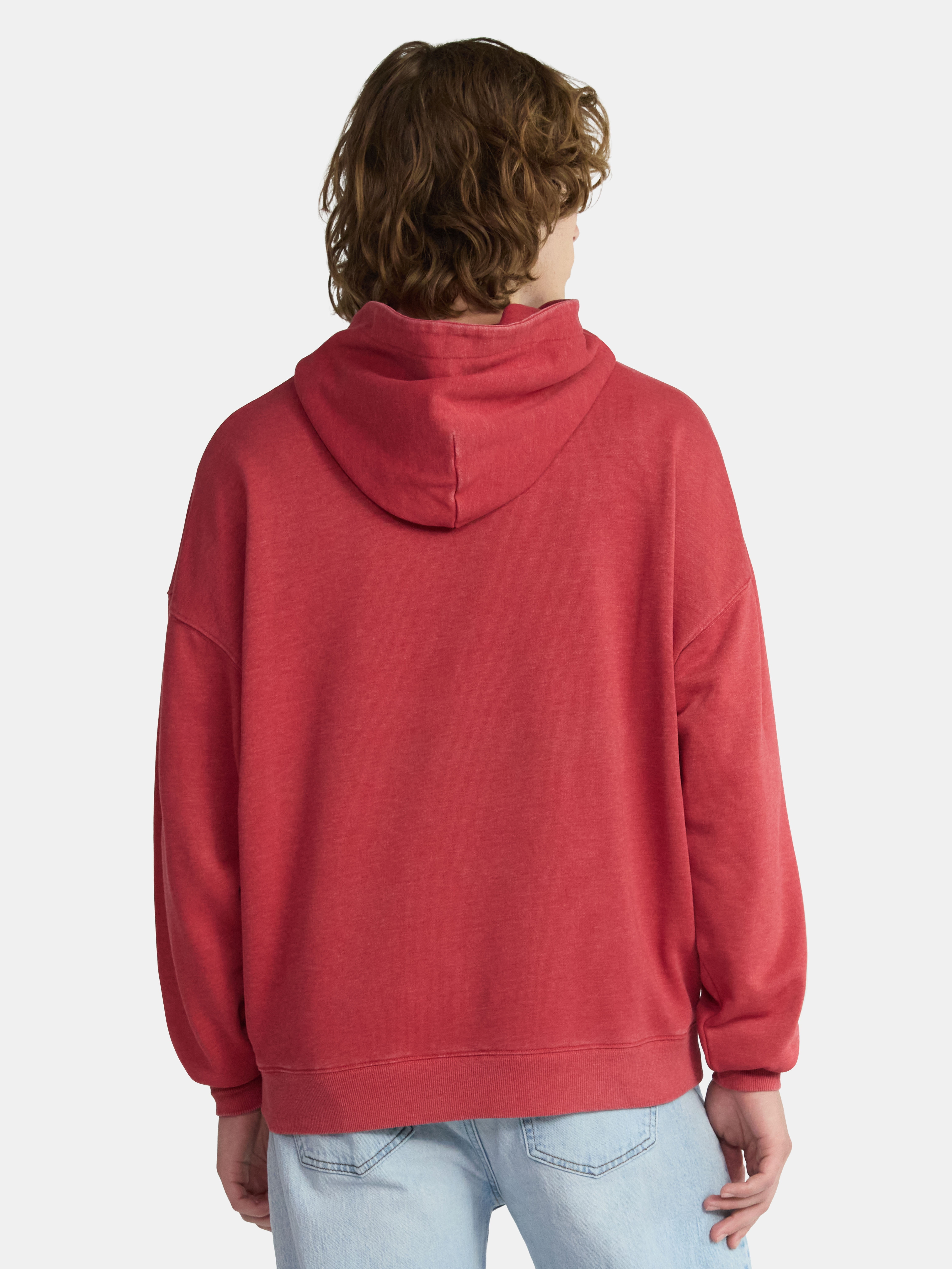 No Boundaries Oversized Hoodie with Long Sleeves, Men's & Big Men's