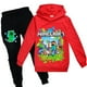 thumbnail image 1 of Conjunto de chándal de Minecraft para niños, sudadera con capucha y pantalones deportivos para niños y niñas, 1 of 2