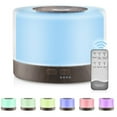 thumbnail image 4 of 500ml Oil Diffuser with Remote Control, 5-in-1 Aromatherapy Humidifier, 7 LED Lights, Timer, Auto-Off, Quiet for Bedroom Home Office Yoga, 4 of 9