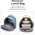 thumbnail image 5 of NOL Natural Organic Lifestyle Lunch Bag Insulated Cooler Bag for Women Nylon Waterproof Lightweight Lunch Box Organiser (Dusty blue), 5 of 8