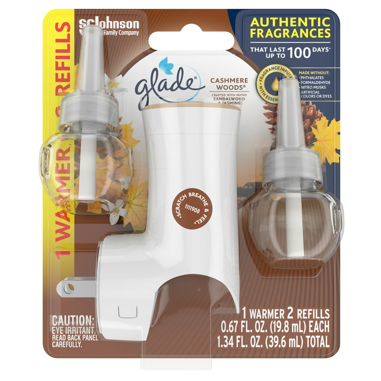 Glade PlugIns Cashmere Woods Scented Oil Refill (2-Count) - Dazey's Supply
