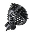 thumbnail image 2 of Metallic Finish Spiked Steampunk Full Face Submarine Diver Mask Halloween, 2 of 3