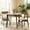 Brown, variant on SK New Interiors Dining Kitchen Round Table and 2 Yumiko Side Chairs (Set of 3) Solid Wood Medium Brown Finish