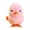 A003- Style C, variant on Chick Stuffed Animal, Stuffed Animals, 4 In, Wind Up Hopping Mechanism, Soft Fuzzy Fabric, Easter Celebrations, Brown Orange White, 1 Pc