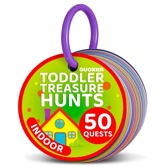 Quokka Games for 4 Year Olds - Scavenger Hunt Games for Kids Ages 4-8 - Toddler Cards 3-5 - Game for Indoors or Outdoors