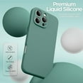 thumbnail image 4 of for iPhone 16 Pro Max Case, Liquid Silicone Case with Camera Protection Soft Gel Rubber Cover with Microfiber Lining Shockproof Protective Phone Case for iPhone 16 Pro Max 6.9", Light Brown, 4 of 5