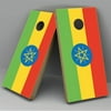 Ethiopia Flag Cornhole Board Vinyl Decal Wrap