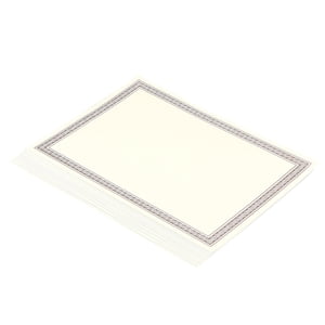 15 Pcs/Pack A4 Metallic Gold Border Hot Stamping Certificate Paper