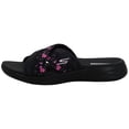 thumbnail image 4 of Skechers Slip-On Sandals for Women, on the Go 600, Cross-Strap Design, Floral Print, Cushioning, Goga Mat Footbed, 4 of 7